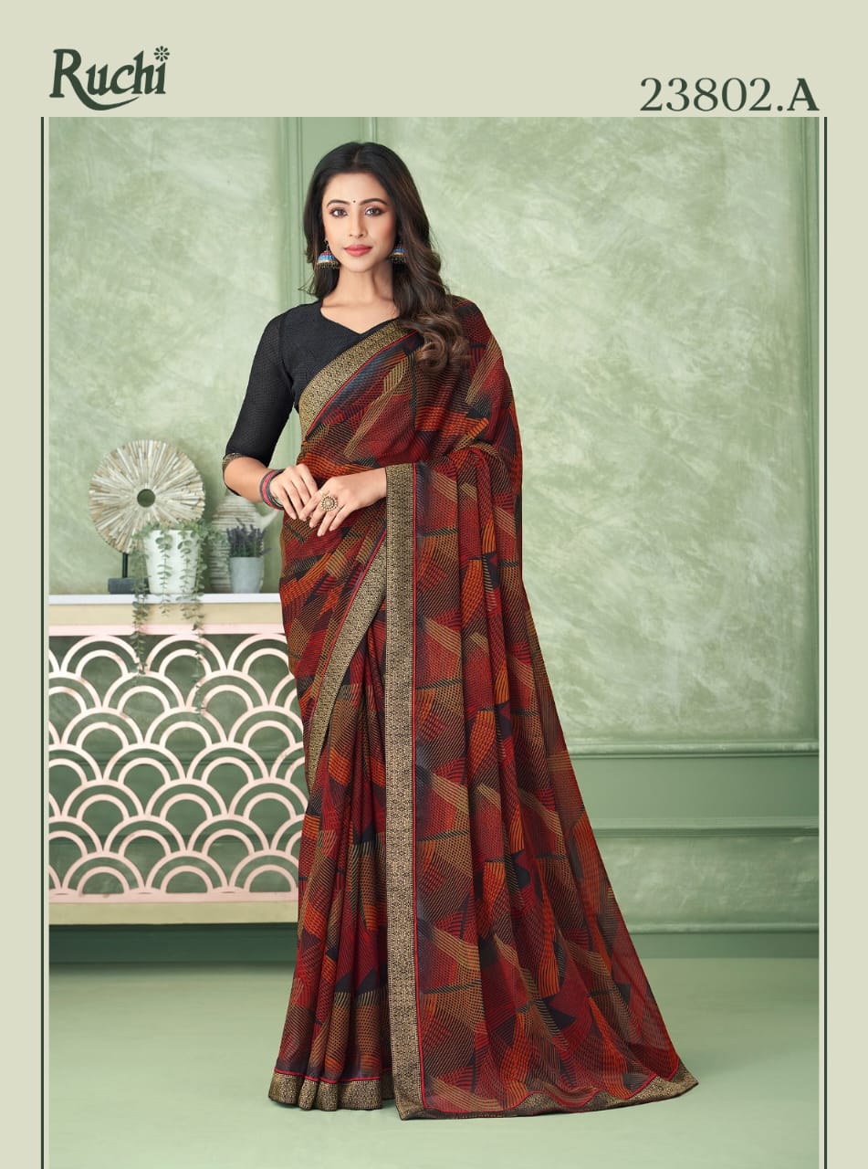 Ruchi Savera 6 Chiffon Daily Wear Sarees Catalog
